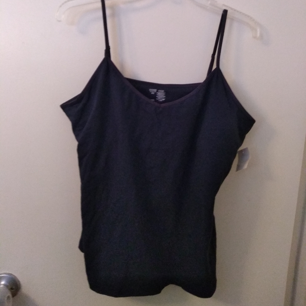 Blue camisole with shelf bra XXL